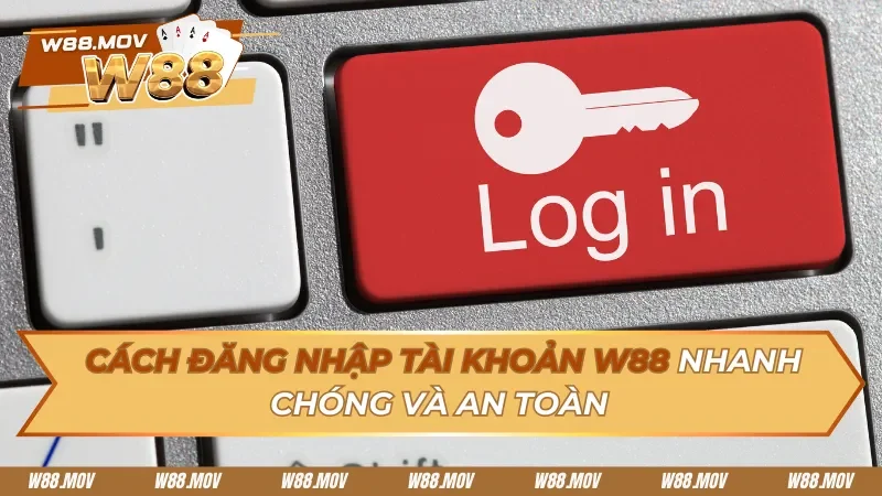 Cách Đăng Nhập Tài Khoản W88 Với Vài Thao Tác Đơn Giản