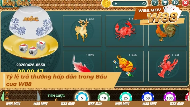 Tỷ lệ trả thưởng hấp dẫn